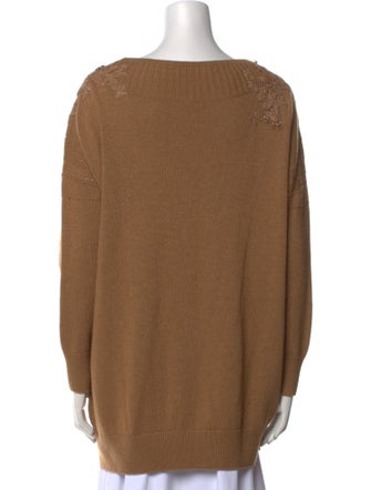 Ermanno Scervino Cashmere Bateau Neckline Sweater