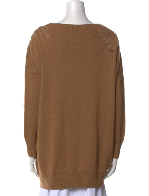 Ermanno Scervino Cashmere Bateau Neckline Sweater