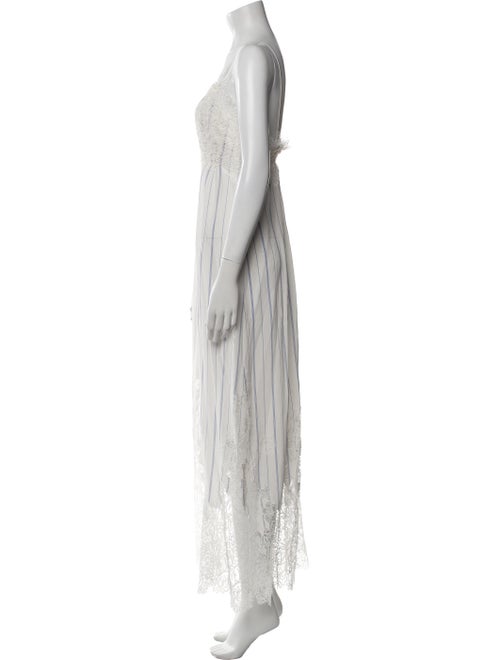 Ermanno Scervino Striped Long Dress
