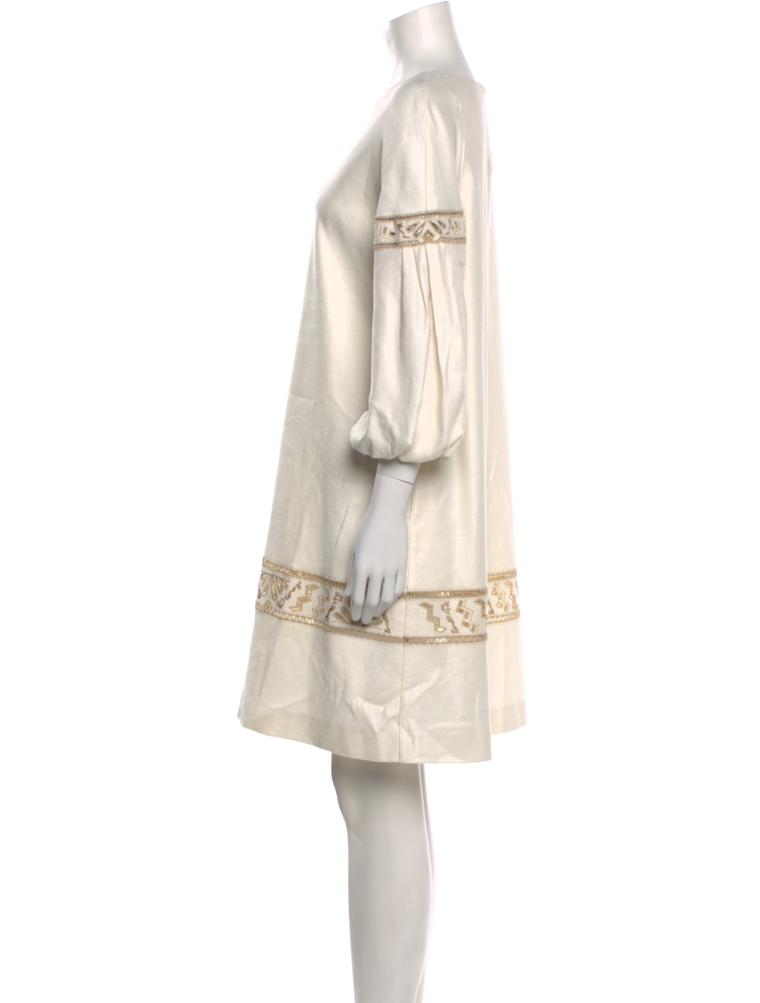 Ermanno Scervino Bateau Neckline Knee-Length Dress