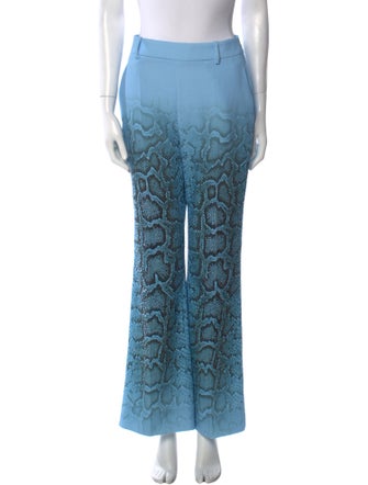 Ermanno Scervino Animal Print Wide Leg Pants