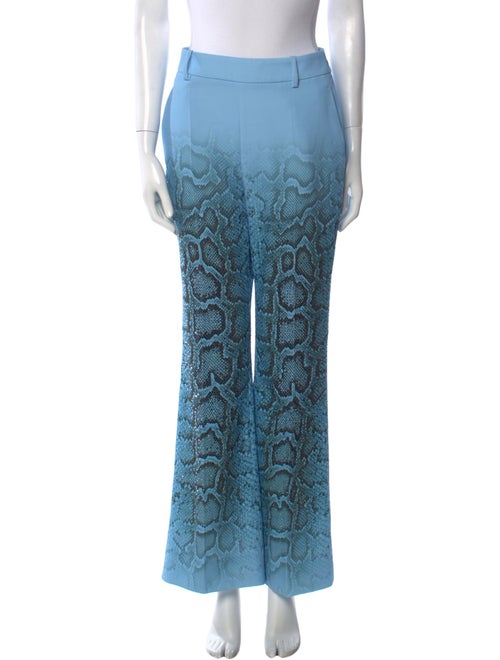 Ermanno Scervino Animal Print Wide Leg Pants