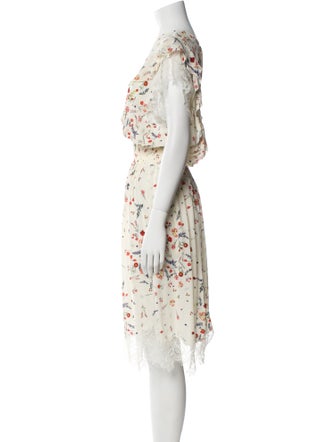 Ermanno Scervino Silk Midi Length Dress