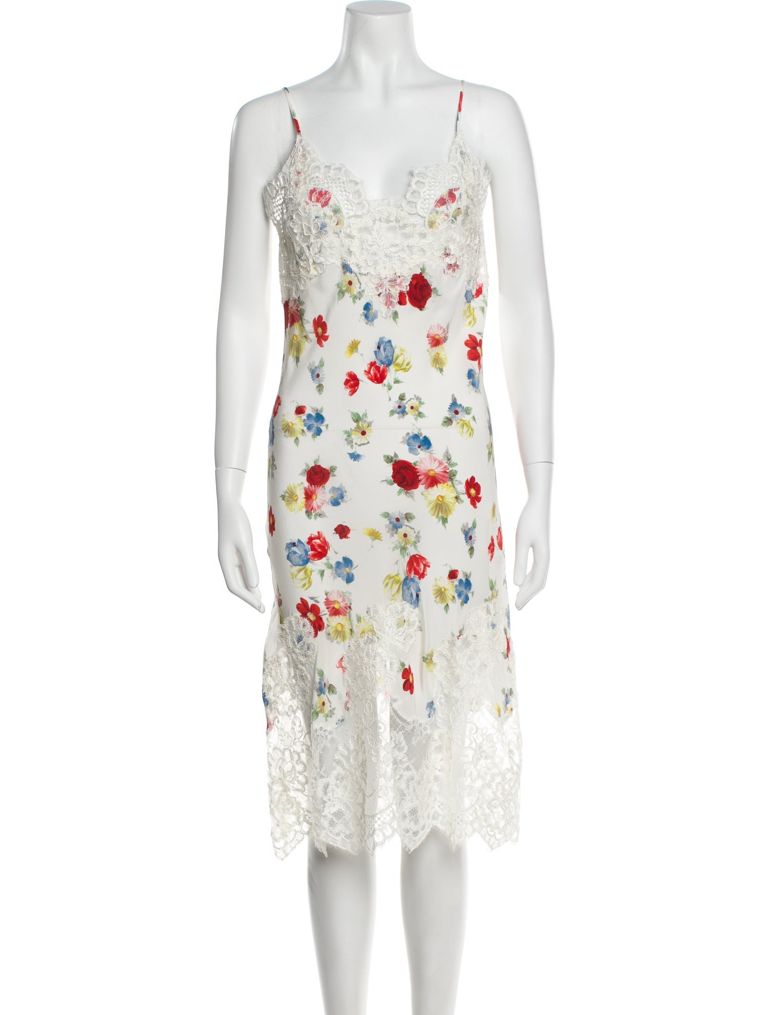 Ermanno Scervino Silk Midi Length Dress