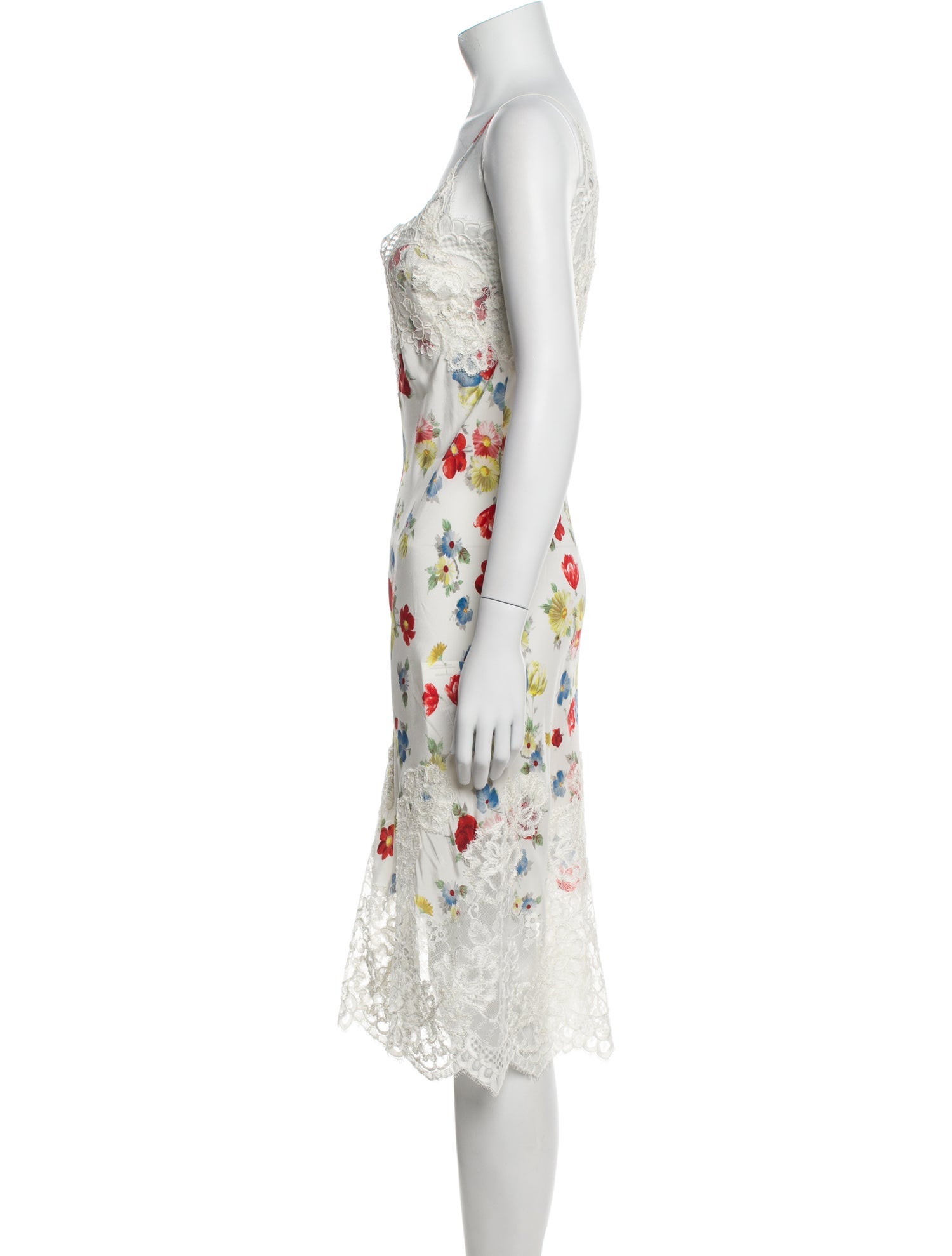 Ermanno Scervino Silk Midi Length Dress