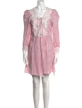 Ermanno Scervino Linen Mini Dress