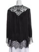 Ermanno Scervino Silk Mock Neck Blouse