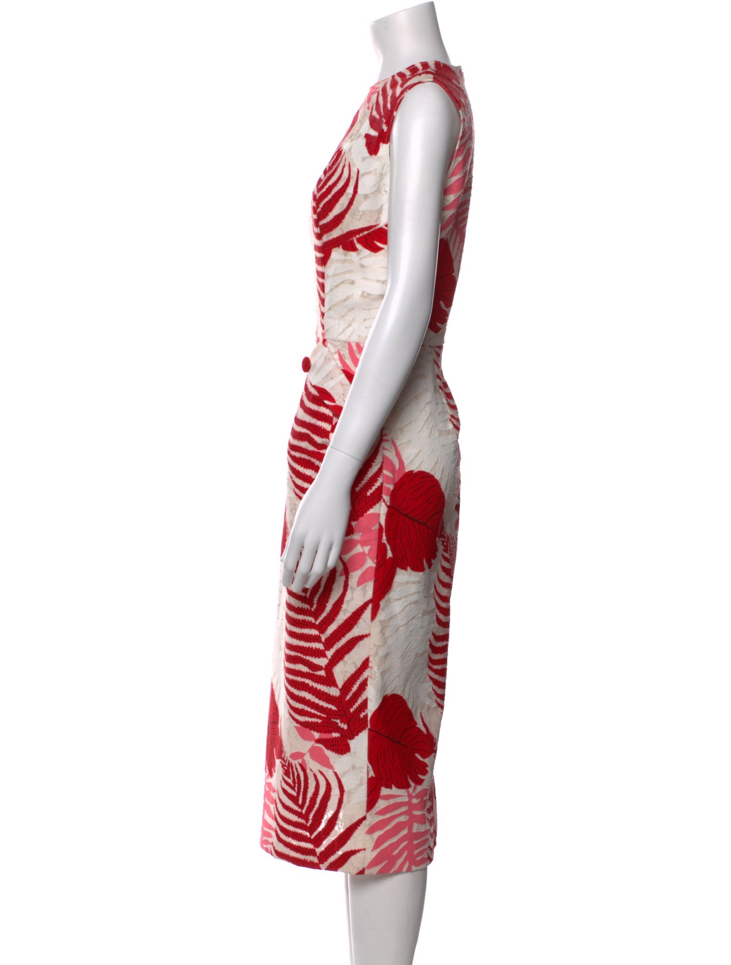 Ermanno Scervino Printed Midi Length Dress