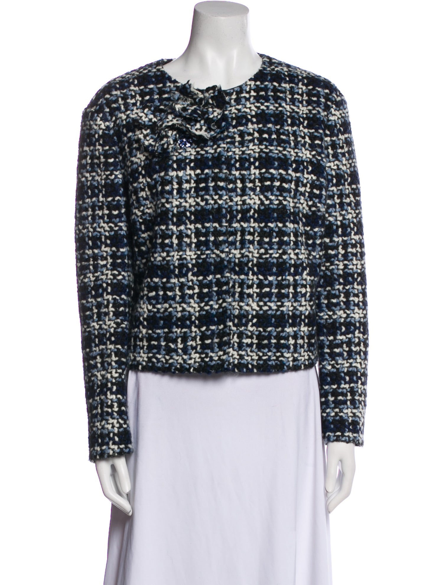 Ermanno Scervino Tweed Pattern Evening Jacket