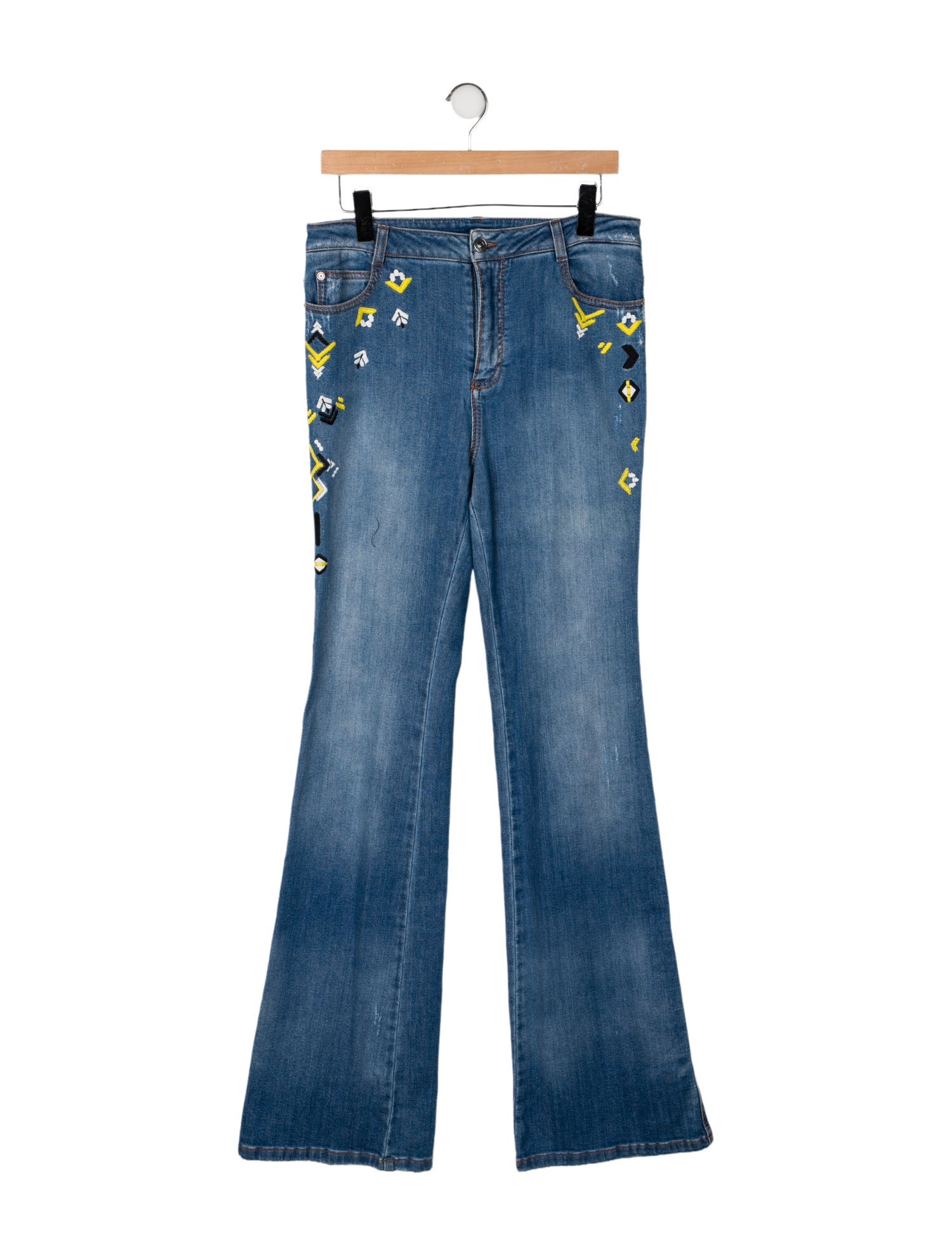 Ermanno Scervino High-Rise Wide Leg Jeans