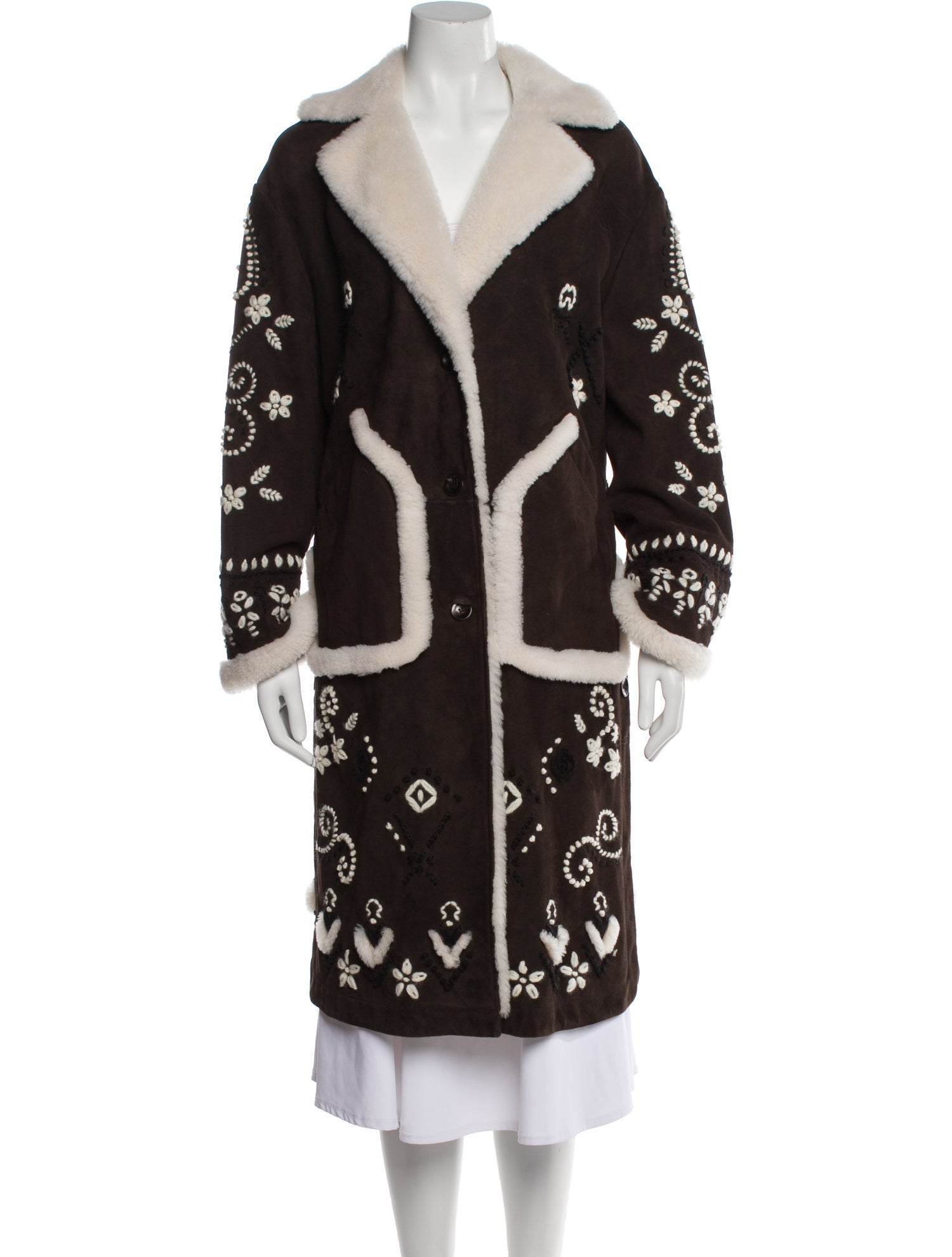 Ermanno Scervino Lamb Leather Coat