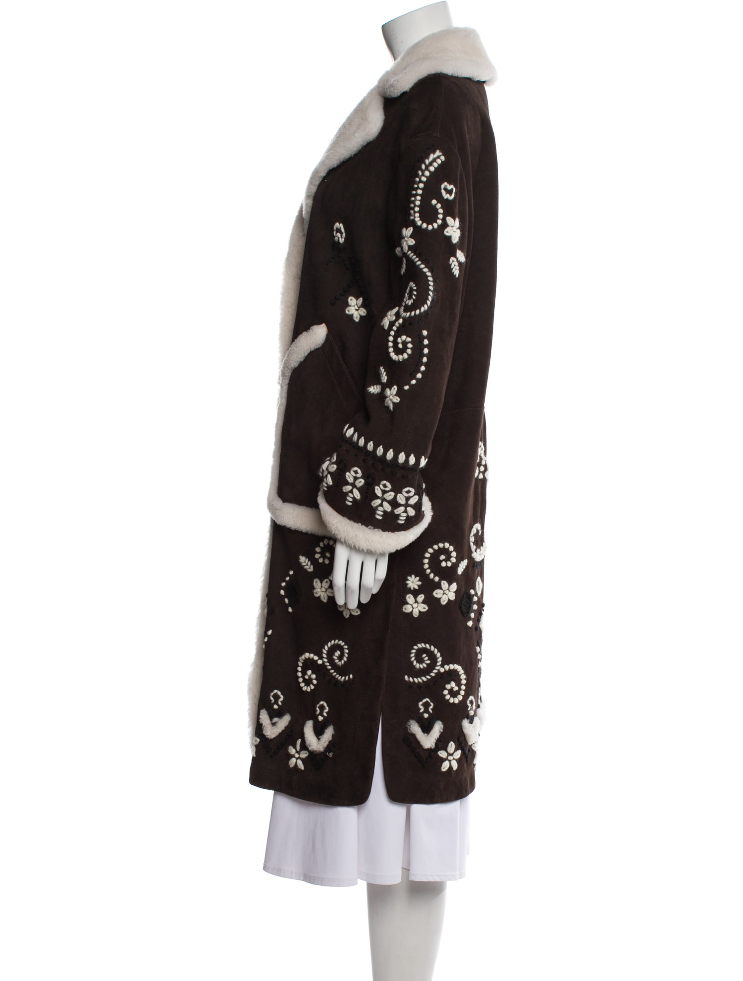 Ermanno Scervino Lamb Leather Coat