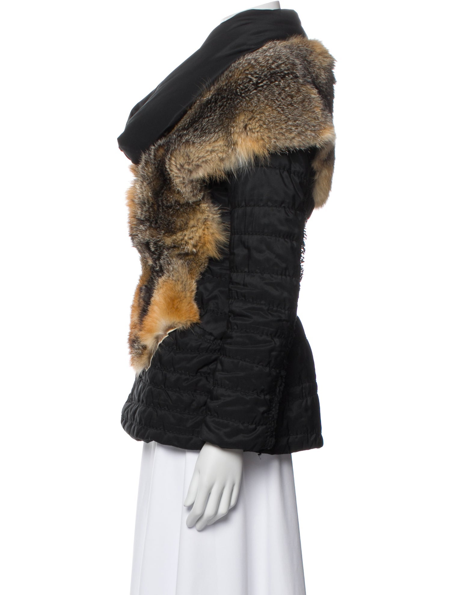 Ermanno Scervino Animal Print Down Jacket