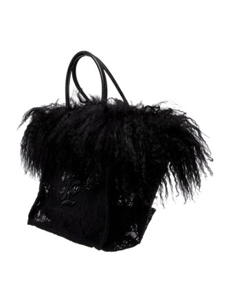 Ermanno Scervino Lace Top Handle Bag