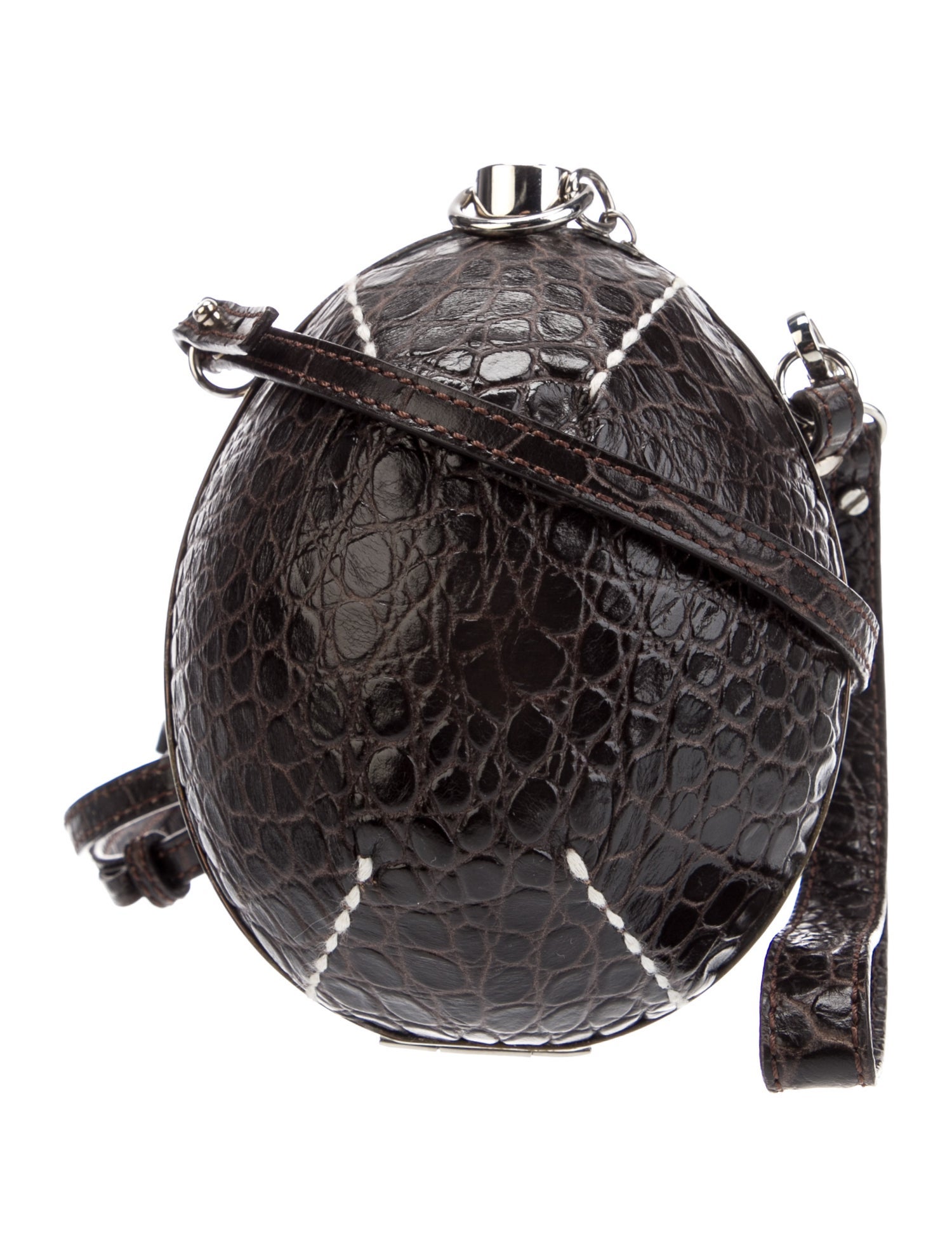 Ermanno Scervino Embossed Leather Crossbody Bag