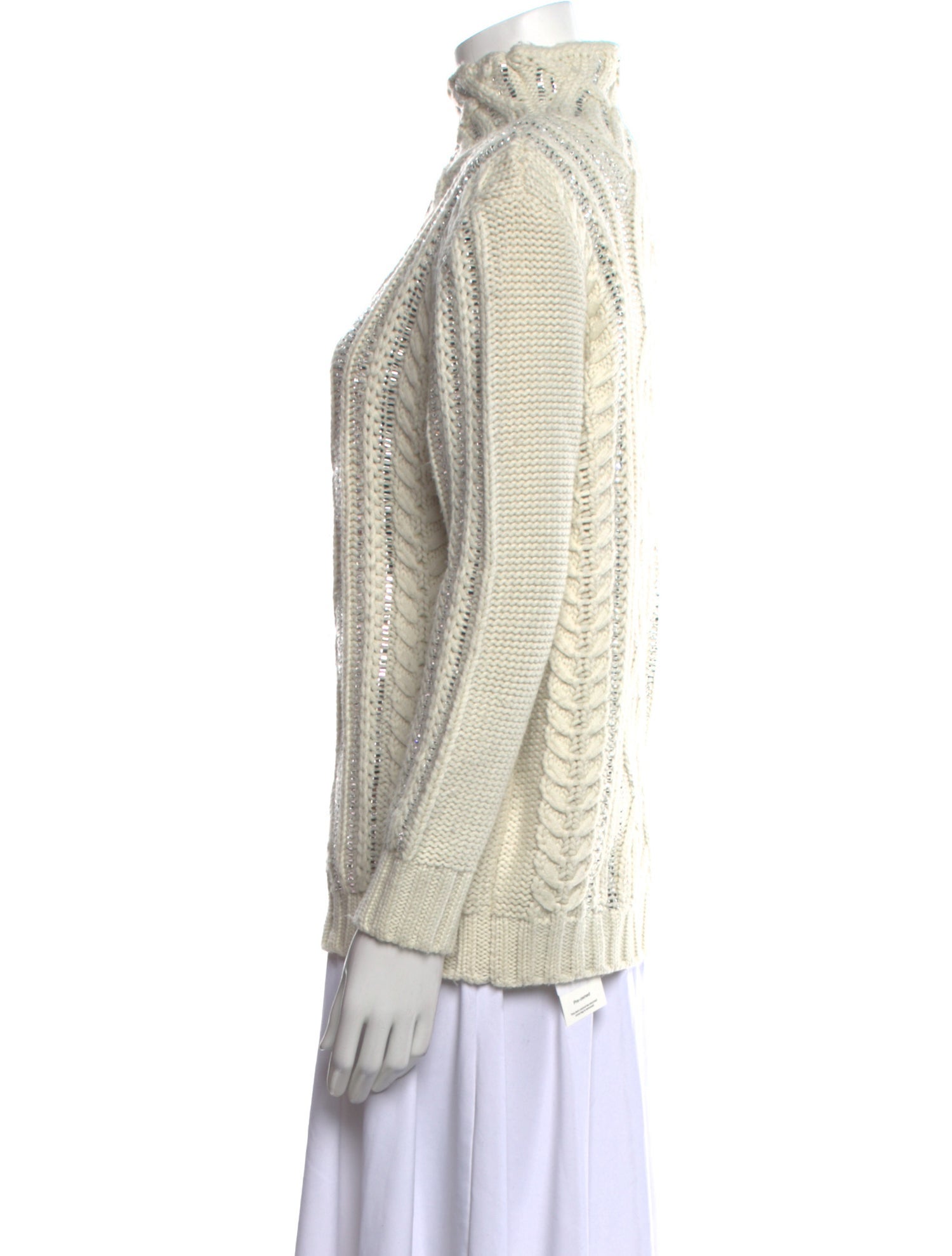 Ermanno Scervino Wool Mock Neck Sweater