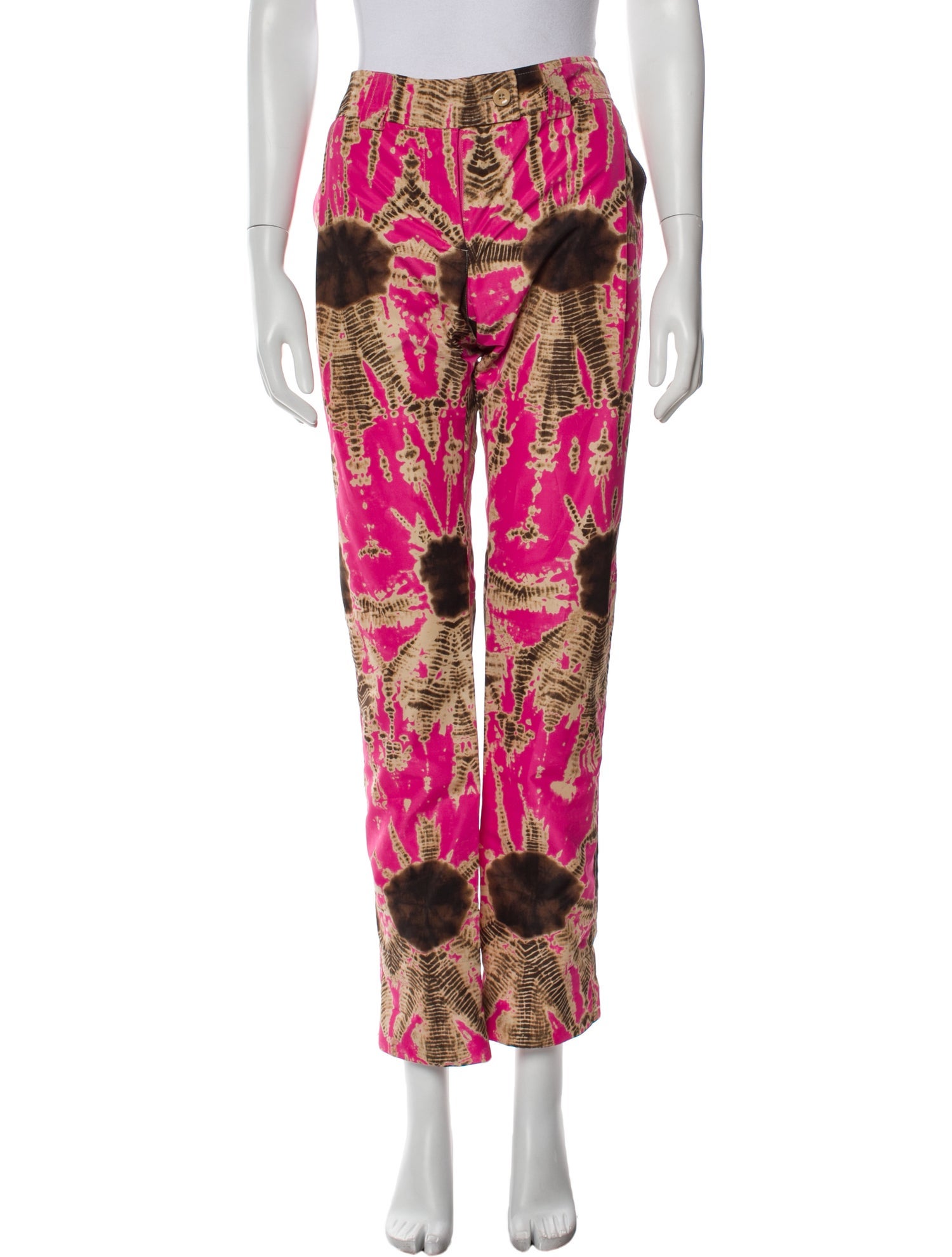 Ermanno Scervino Printed Straight Leg Pants