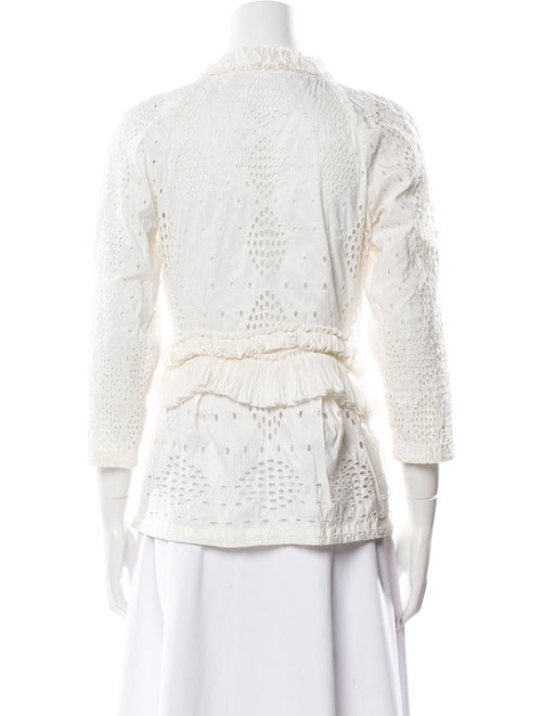 Ermanno Scervino Crew Neck Three-Quarter Sleeve Blouse