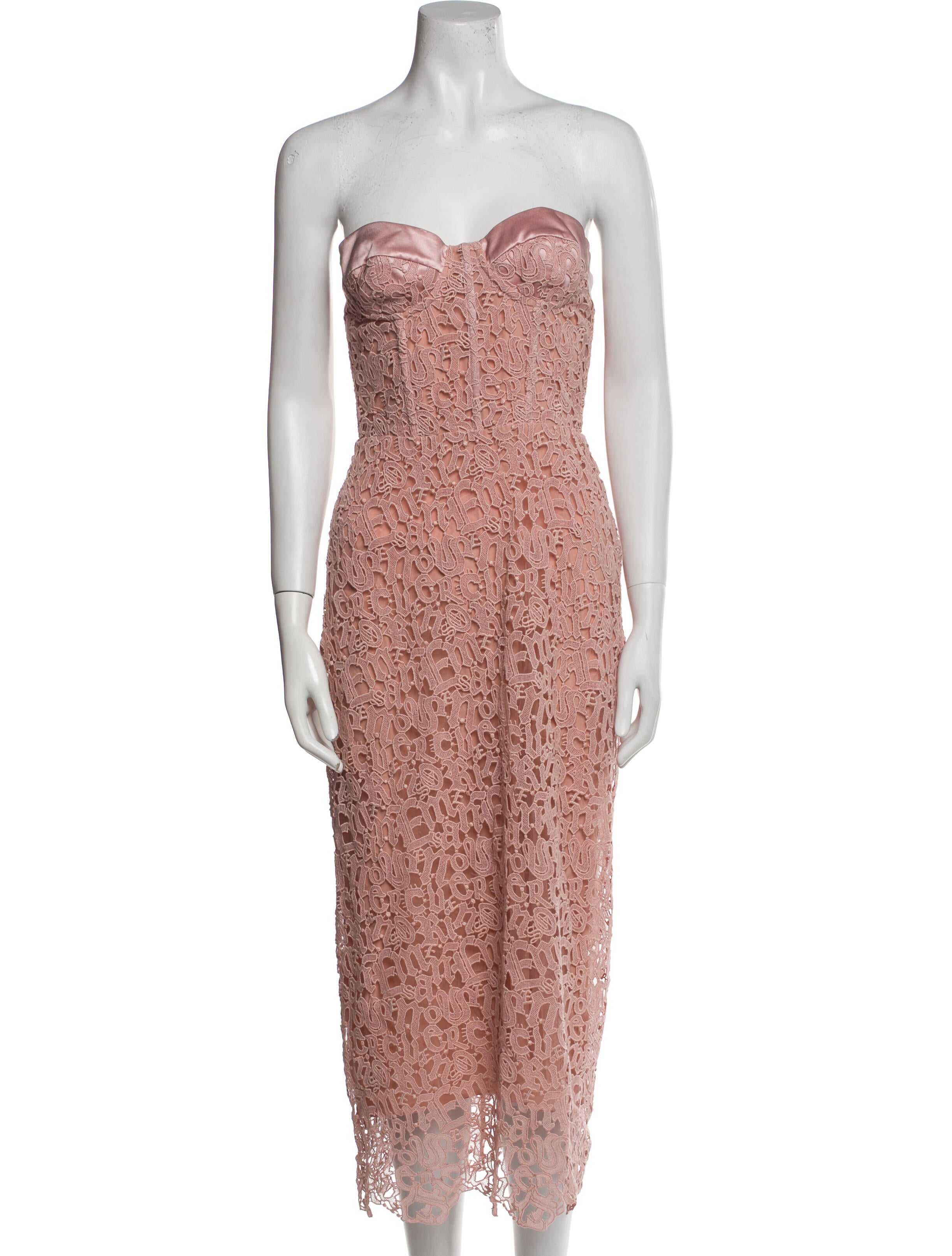 Ermanno Scervino Strapless Midi Length Dress