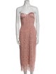 Ermanno Scervino Strapless Midi Length Dress