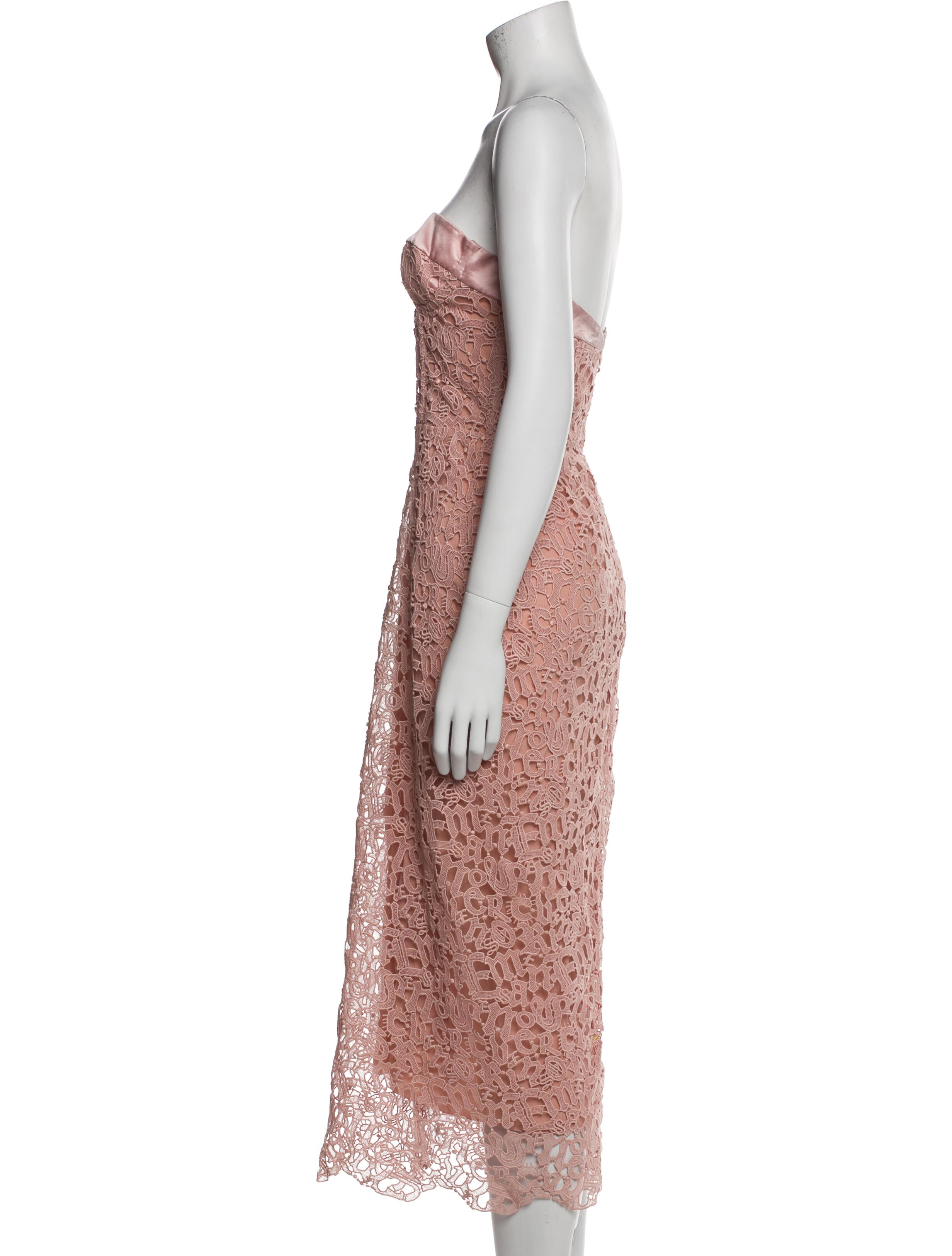 Ermanno Scervino Strapless Midi Length Dress