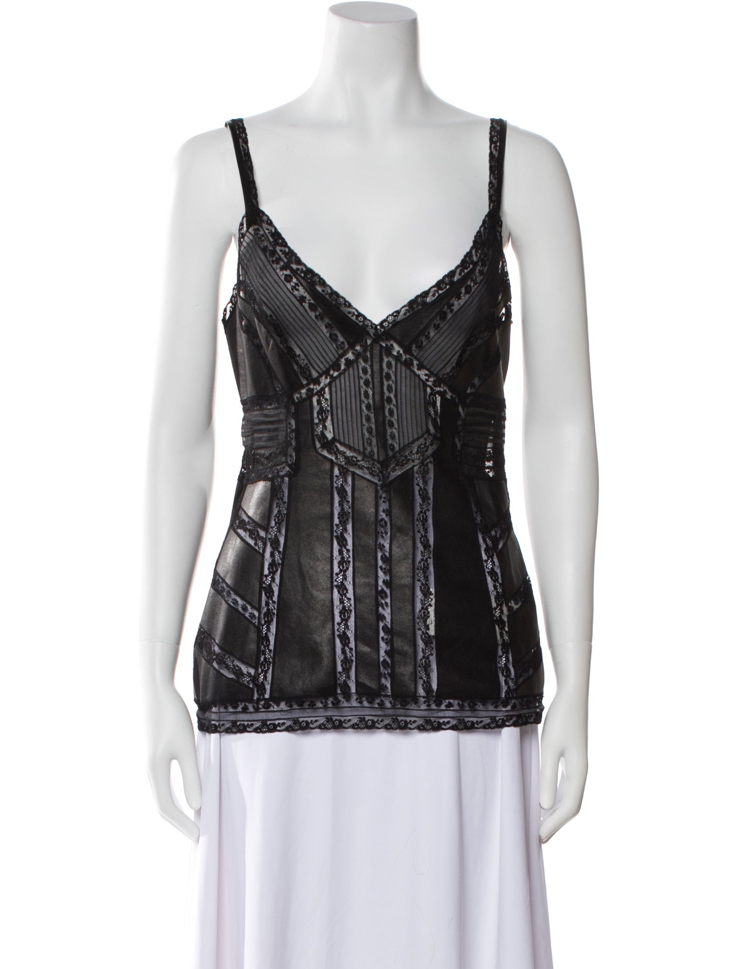 Ermanno Scervino Silk V-Neck Top