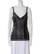 Ermanno Scervino Silk V-Neck Top