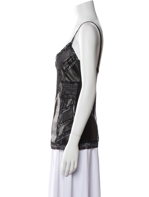 Ermanno Scervino Silk V-Neck Top