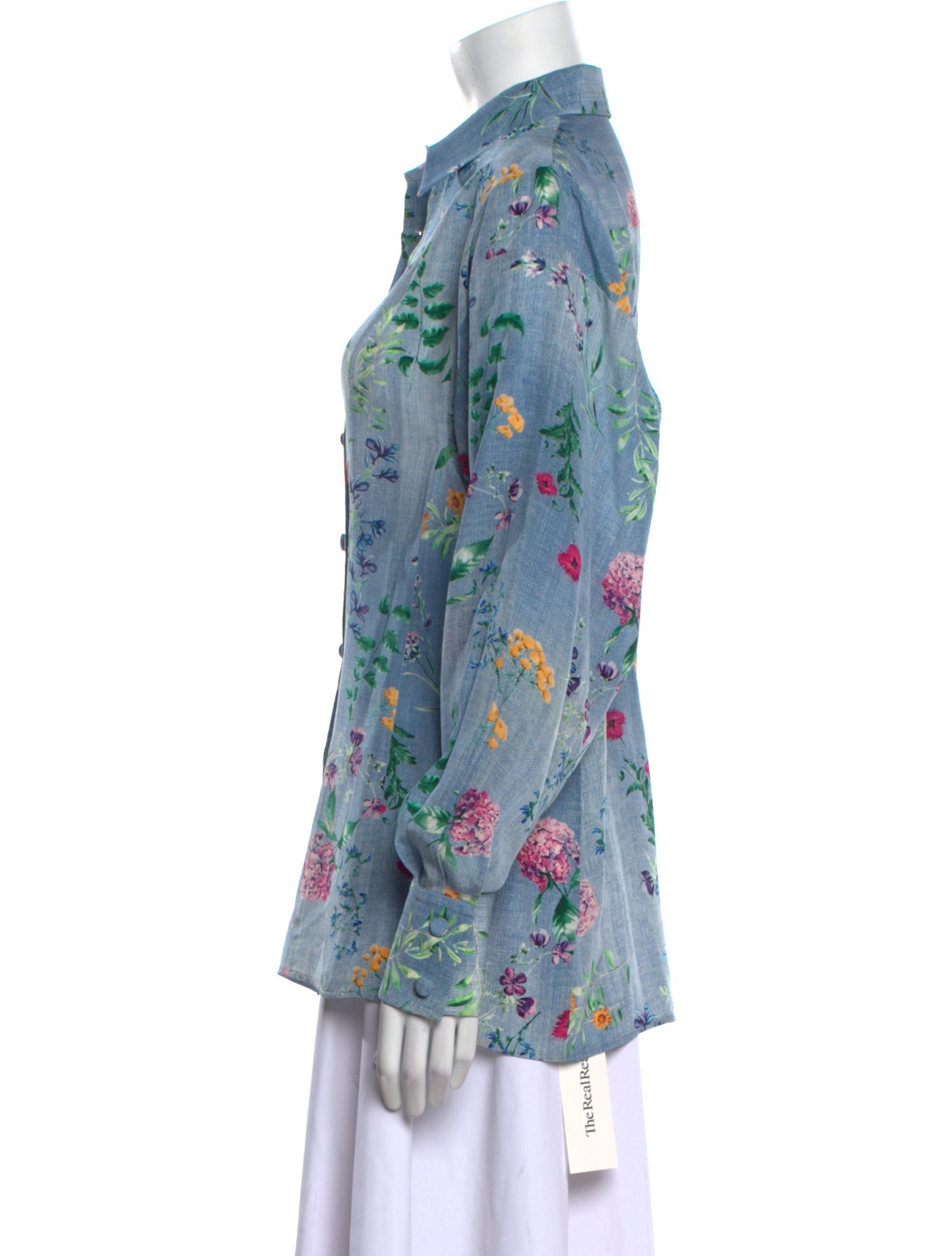 Ermanno Scervino Vintage Silk Button-Up Top