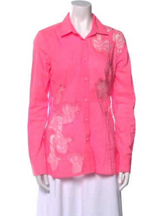 Ermanno Scervino Long Sleeve Button-Up Top