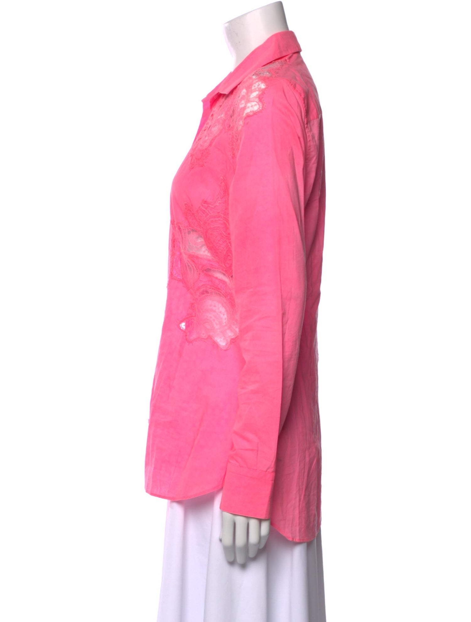 Ermanno Scervino Long Sleeve Button-Up Top