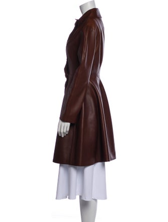 Ermanno Scervino Leather Trench Coat
