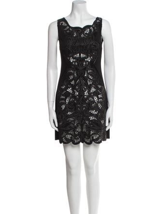 Ermanno Scervino Lace Pattern Mini Dress