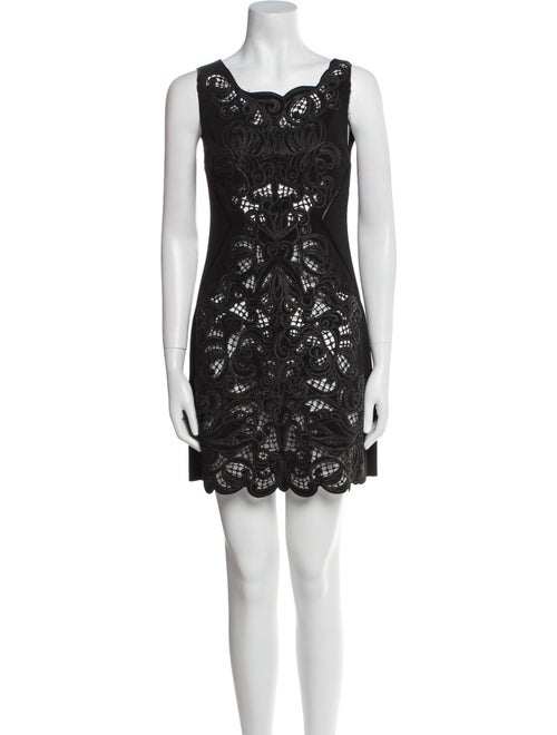 Ermanno Scervino Lace Pattern Mini Dress
