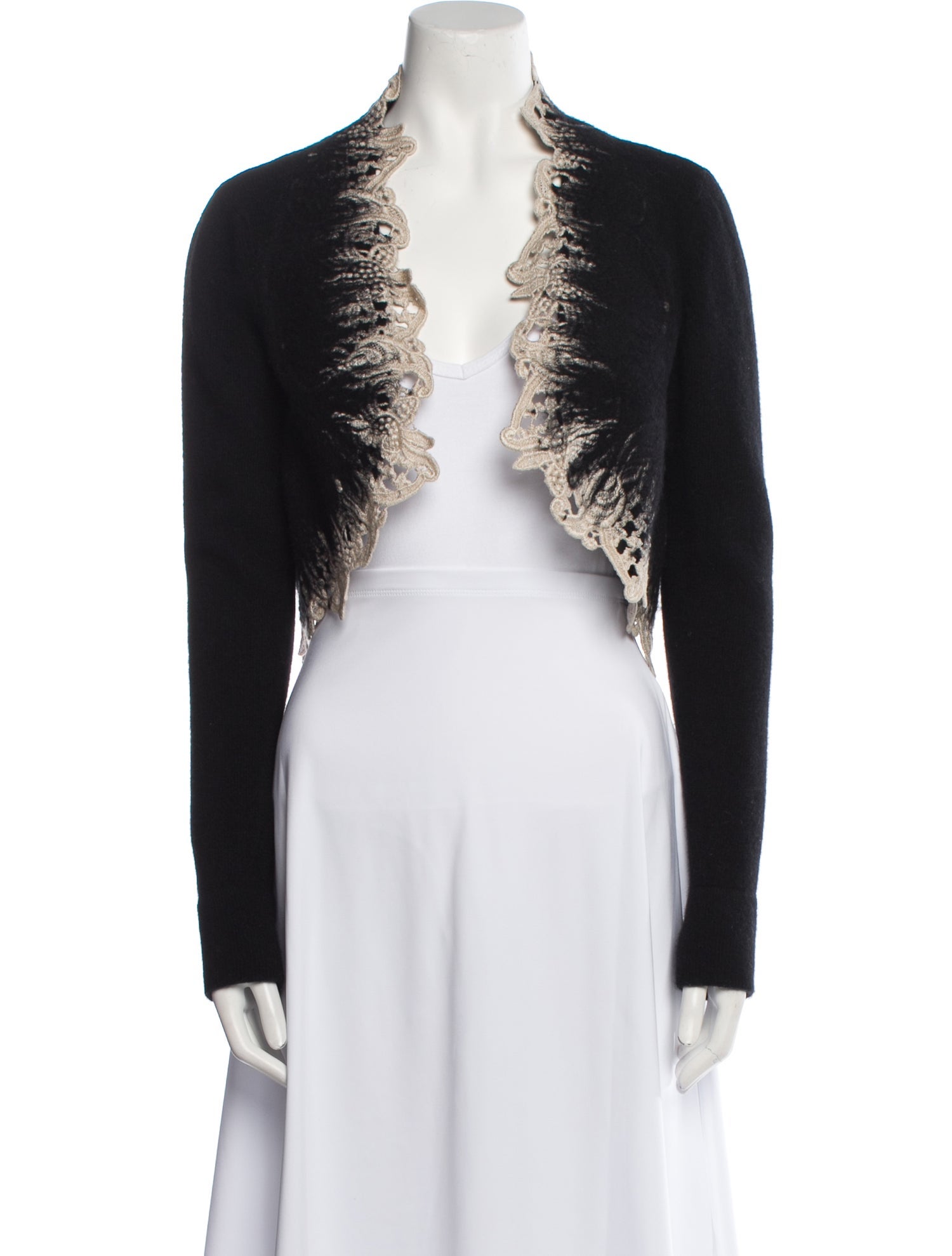 Ermanno Scervino Wool Open Front Sweater