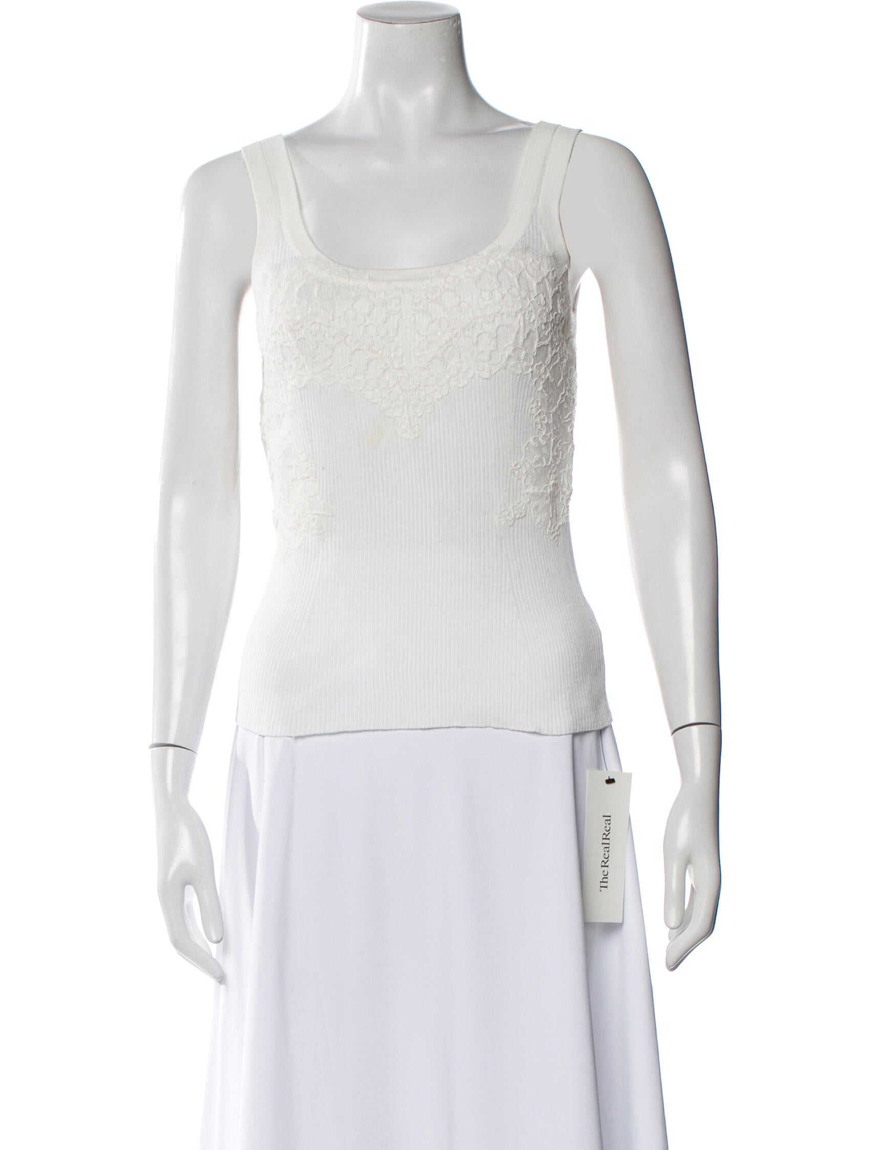 Ermanno Scervino Scoop Neck Sleeveless Top