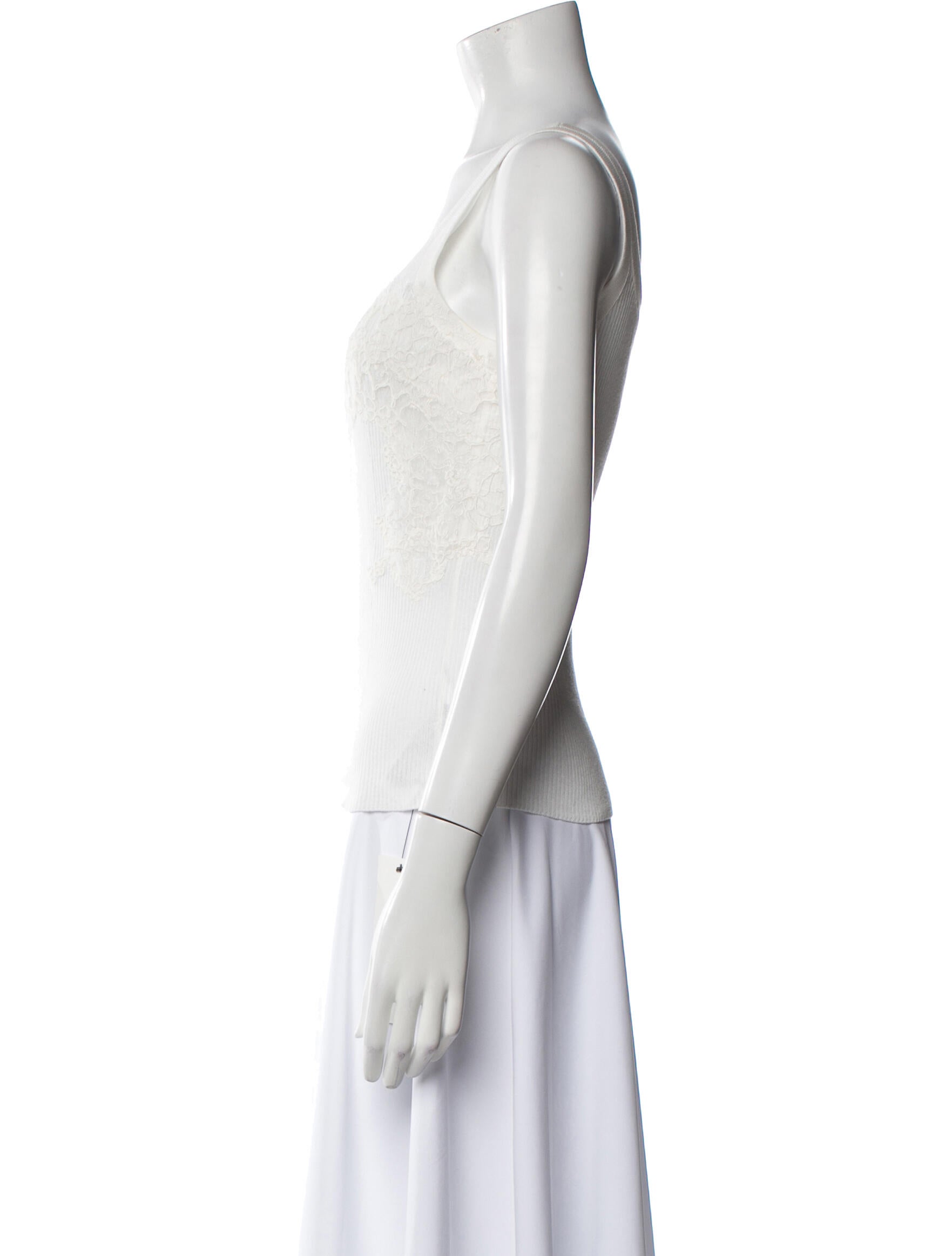 Ermanno Scervino Scoop Neck Sleeveless Top