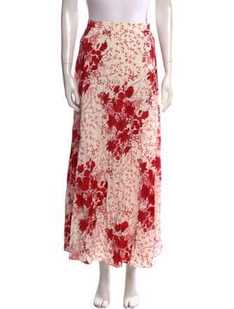 Ermanno Scervino Silk Midi Length Skirt