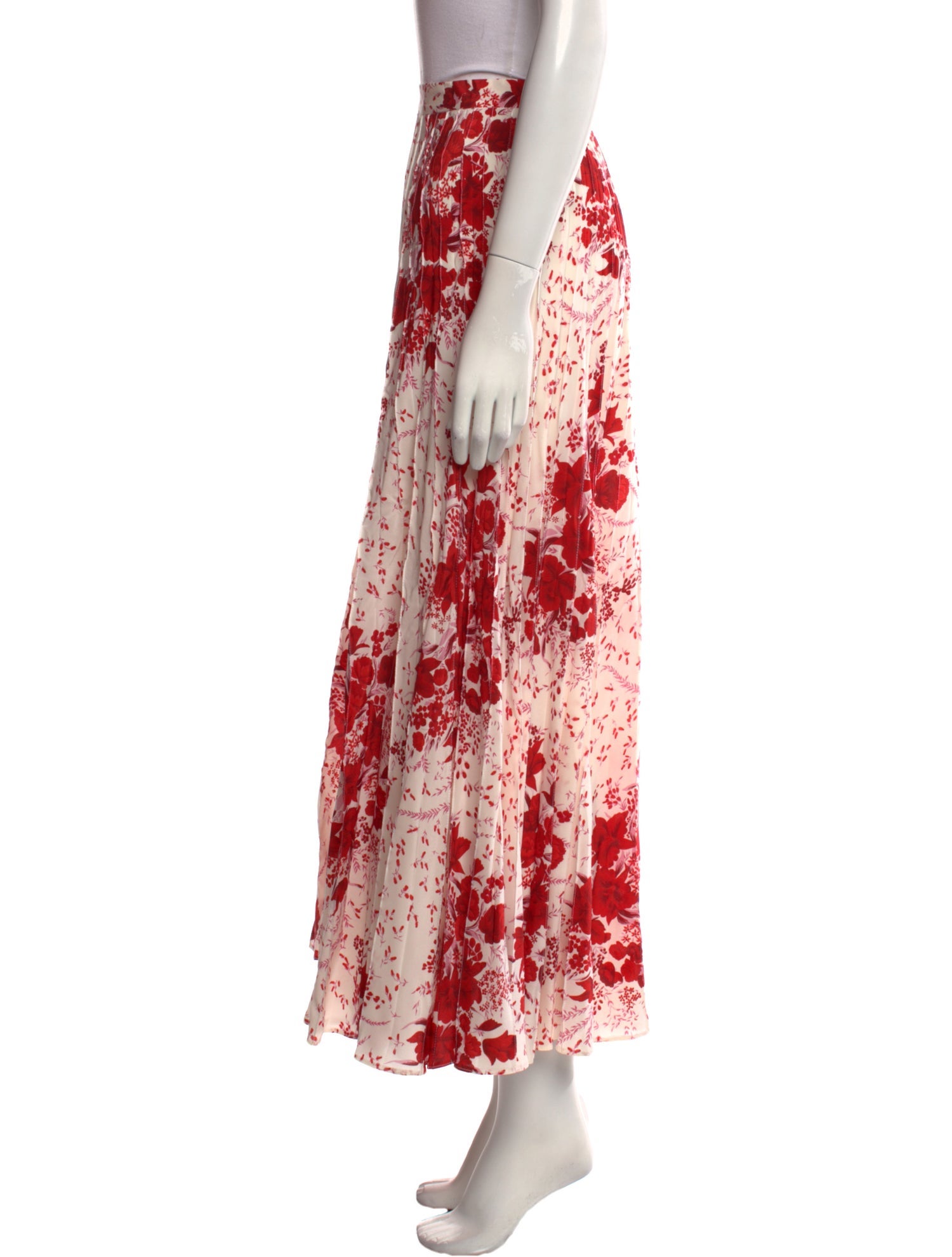 Ermanno Scervino Silk Midi Length Skirt