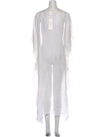 Ermanno Scervino Linen Midi Length Dress