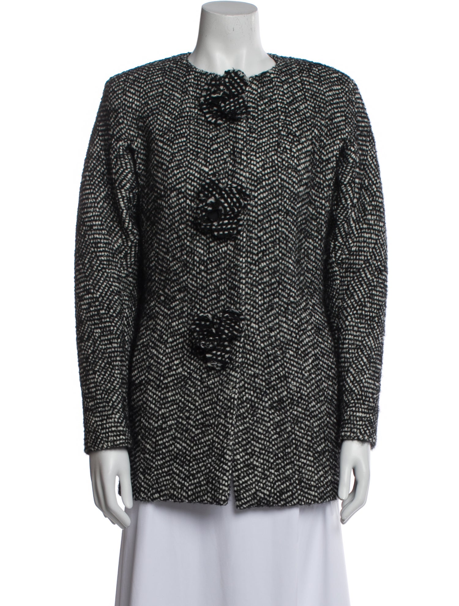 Ermanno Scervino Tweed Tweed Pattern Evening Jacket