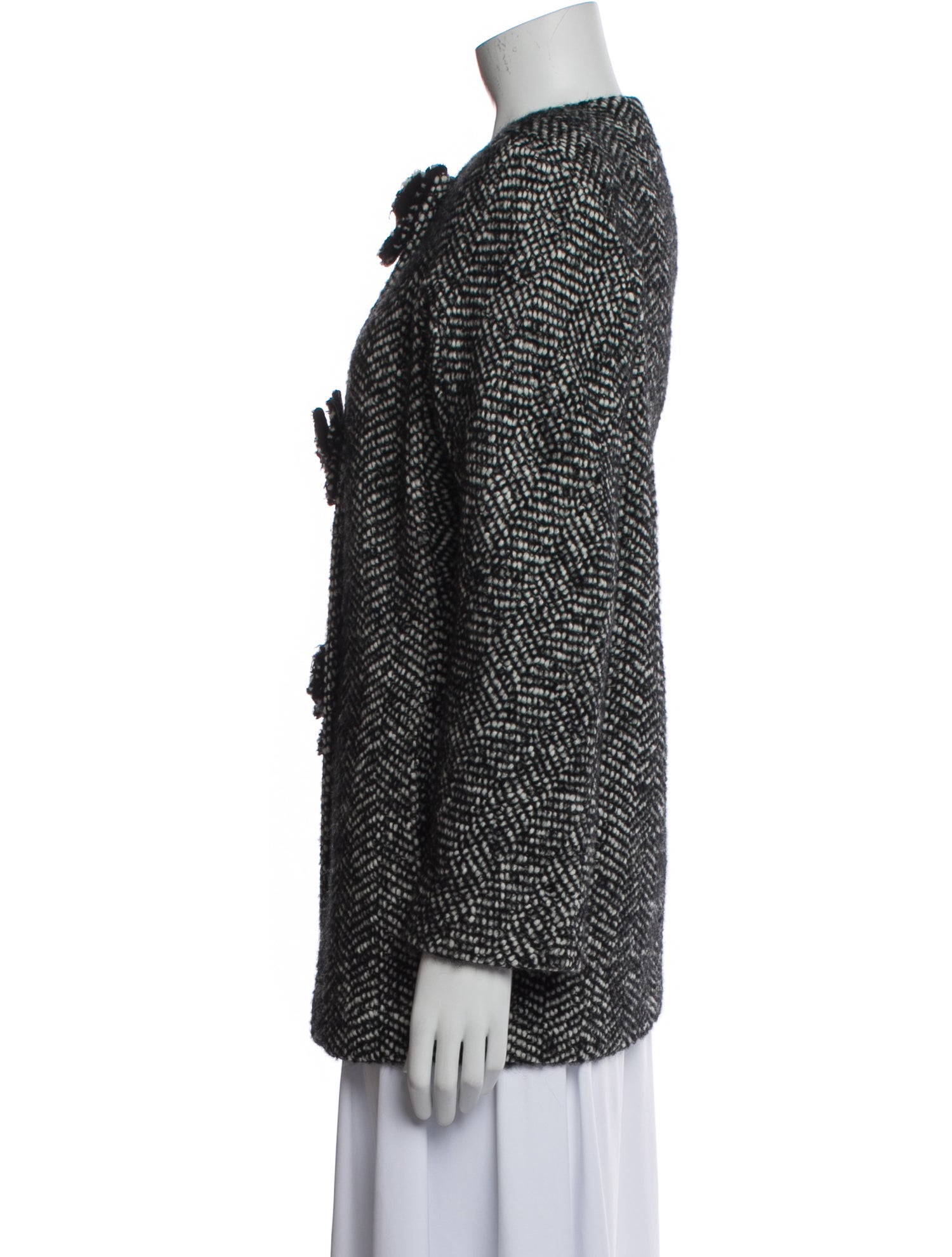 Ermanno Scervino Tweed Tweed Pattern Evening Jacket