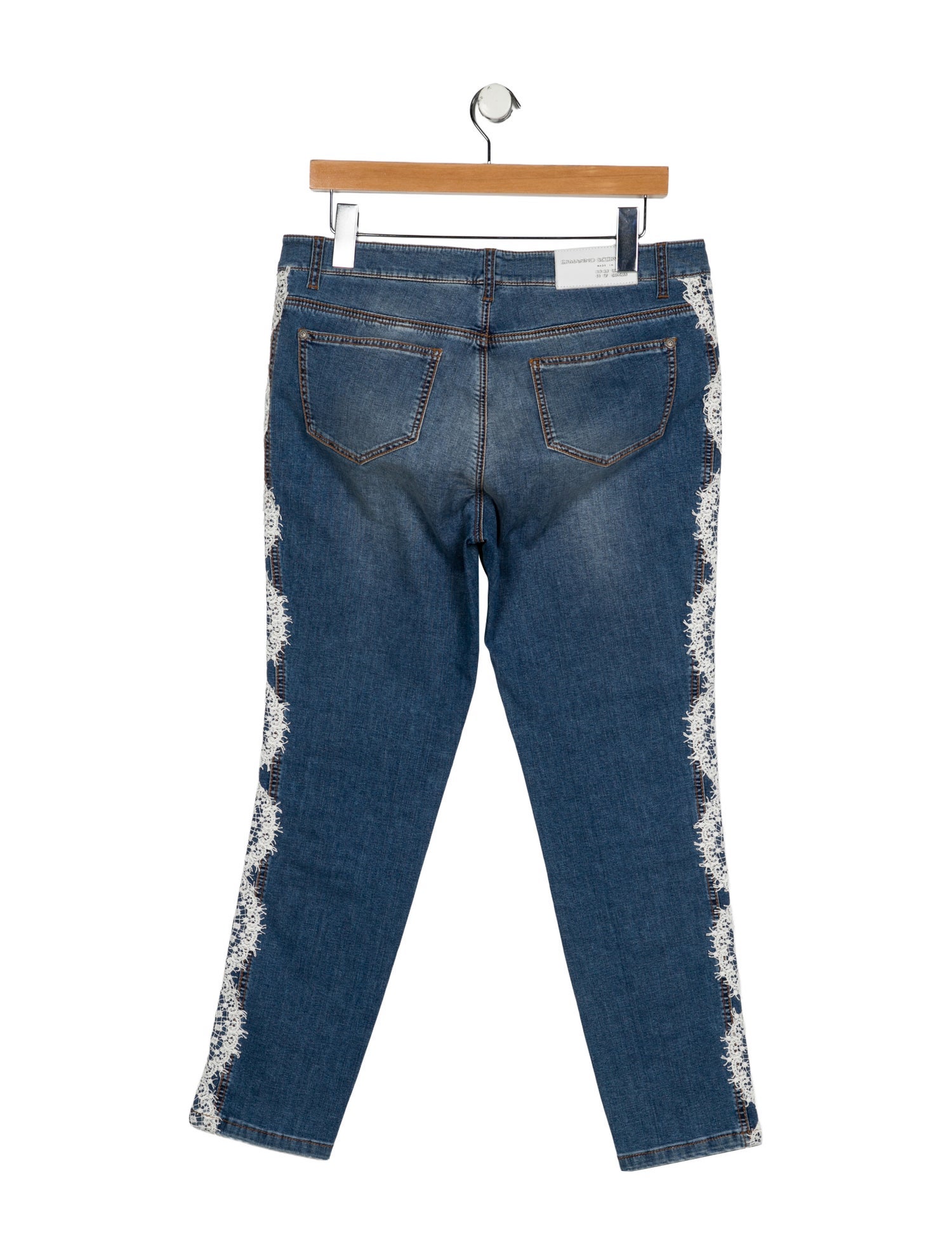 Ermanno Scervino High-Rise Straight Leg Jeans
