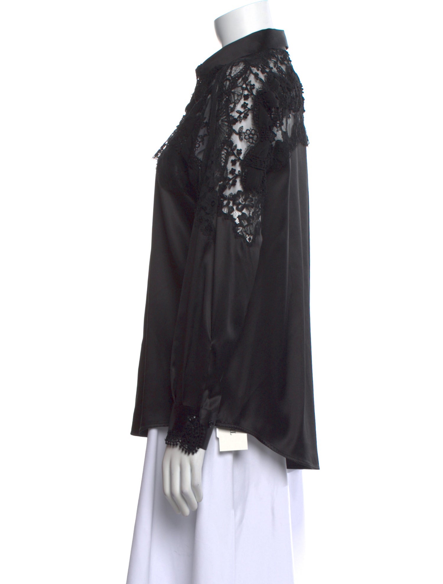 Ermanno Scervino Silk Long Sleeve Button-Up Top