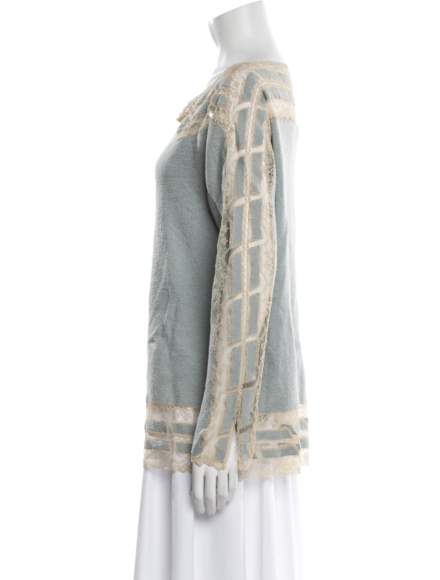 Ermanno Scervino Virgin Wool Cowl Neck Tunic