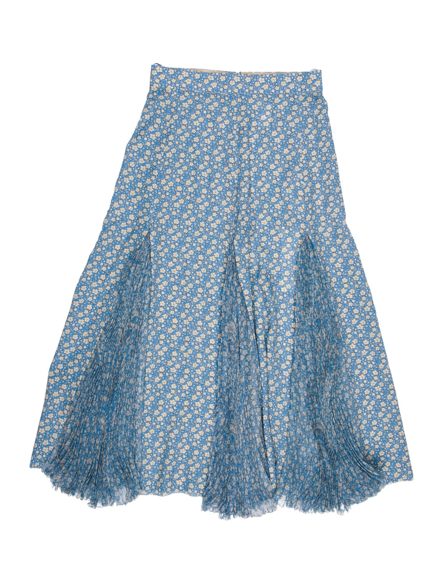 Ermanno Scervino Silk Midi Length Skirt