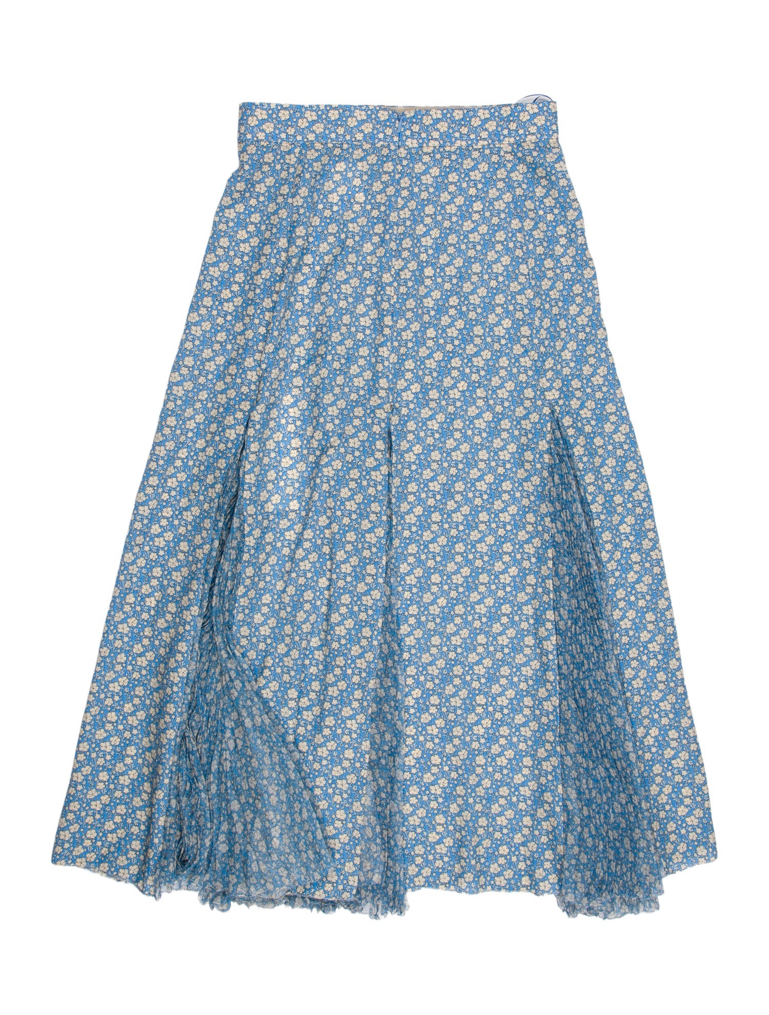 Ermanno Scervino Silk Midi Length Skirt