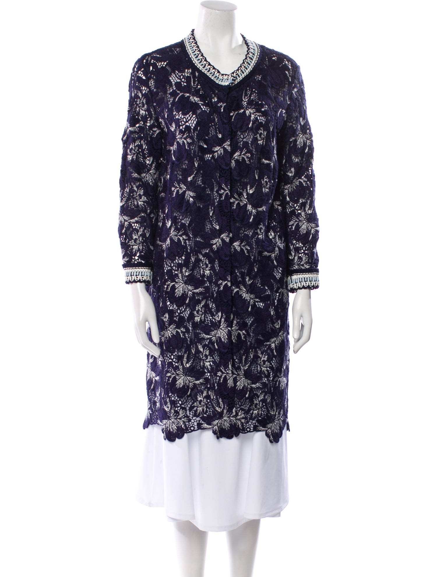 Ermanno Scervino Lace Pattern Coat