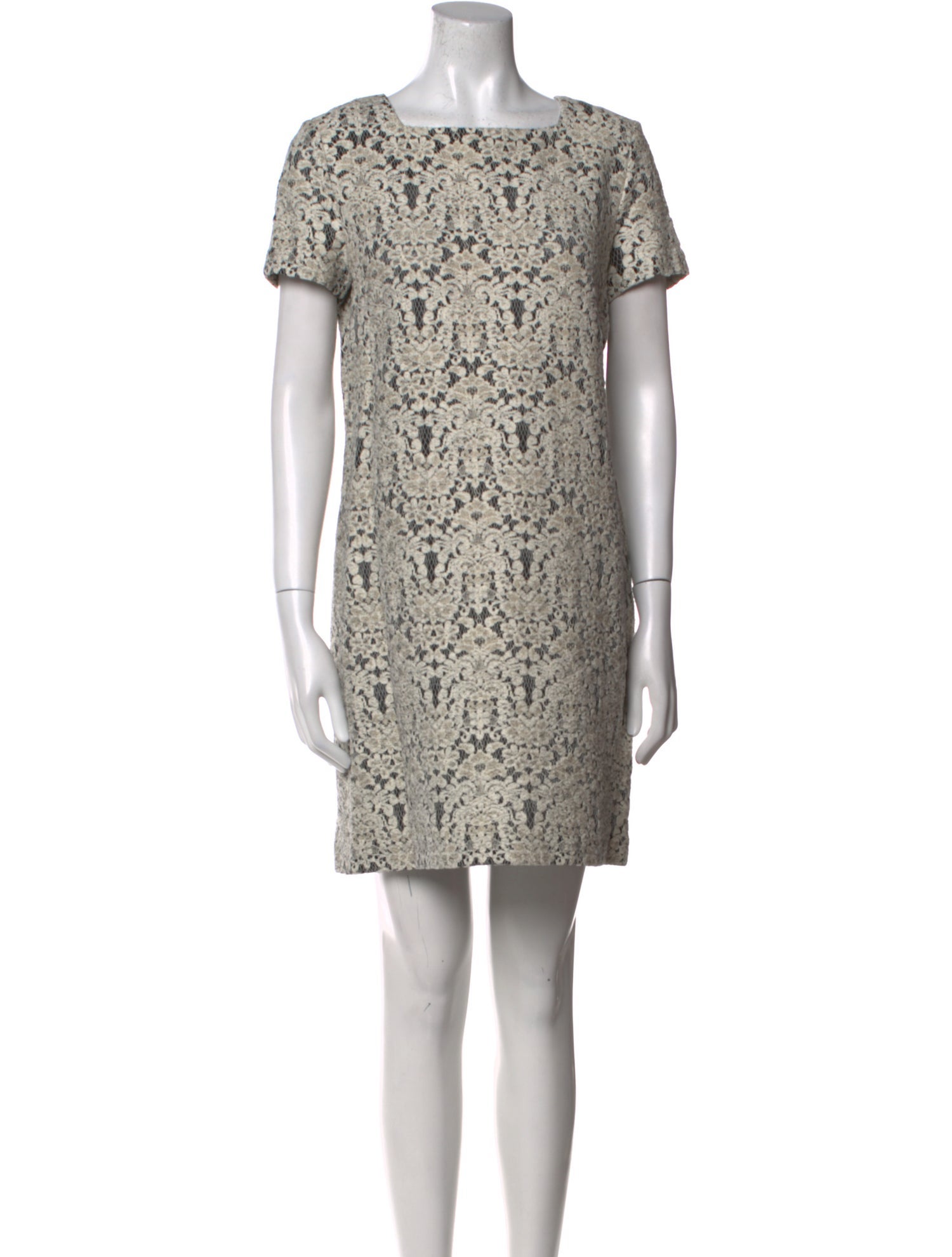 Ermanno Scervino Lace Pattern Mini Dress