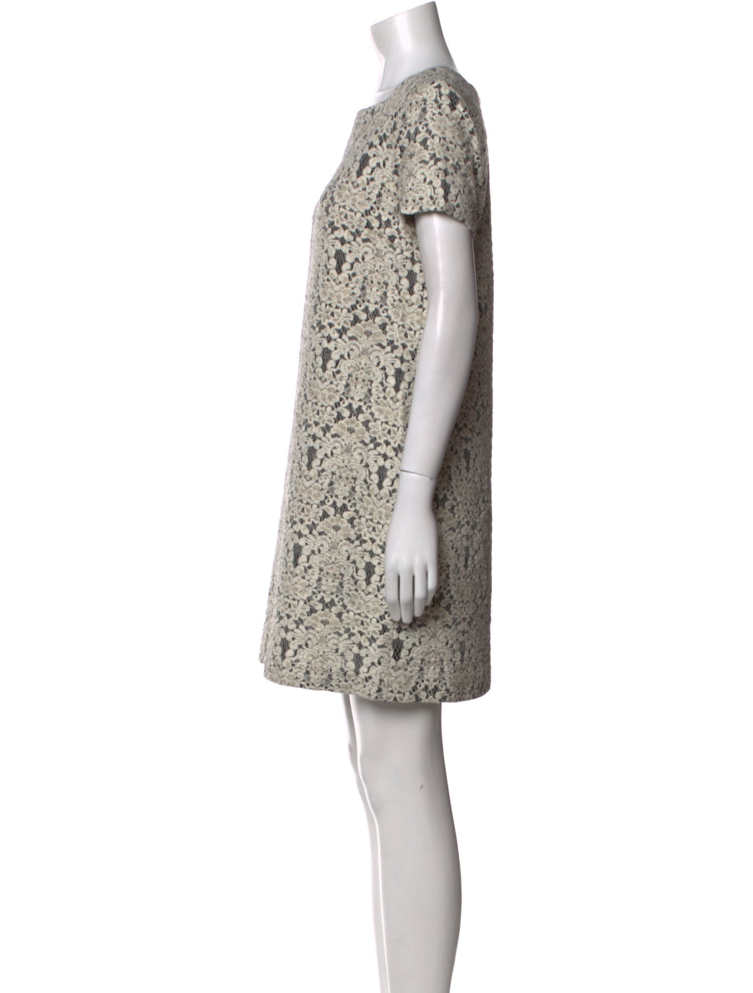 Ermanno Scervino Lace Pattern Mini Dress